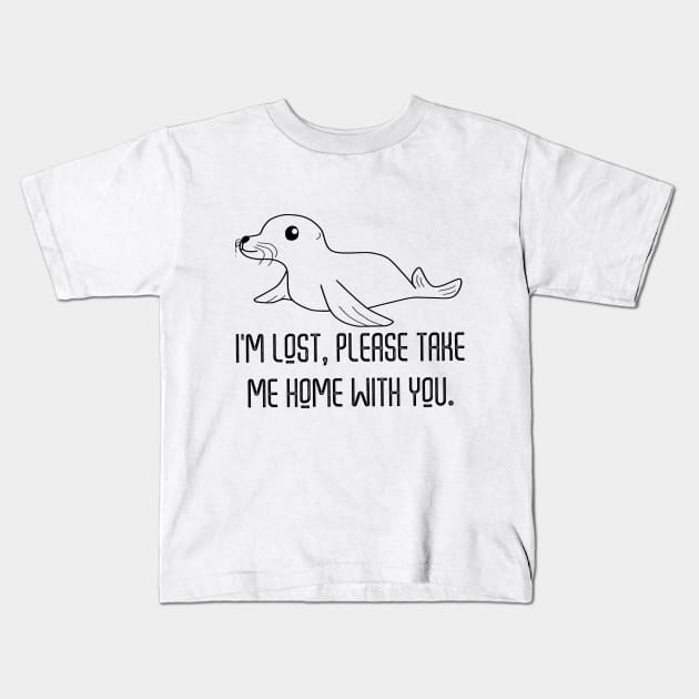 I Am Lost Please Take Me Home With You Kids T-Shirt by Threads & Trades